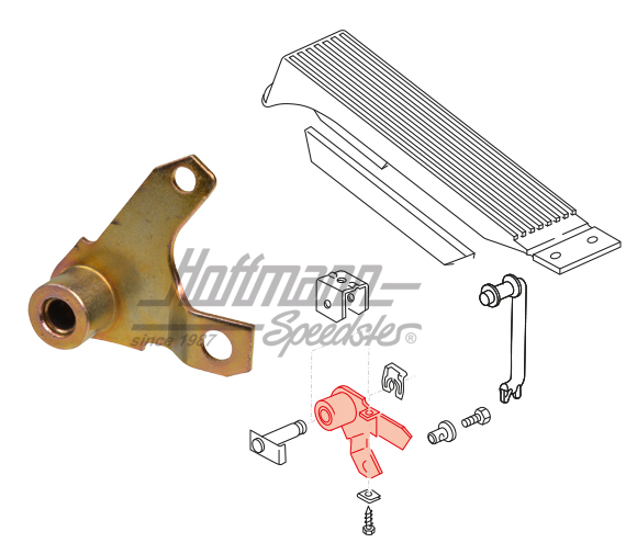 Leva, asta di spinta, pedale acceleratore, Furgone T3 | 251 721 507 A | 307-5818-06