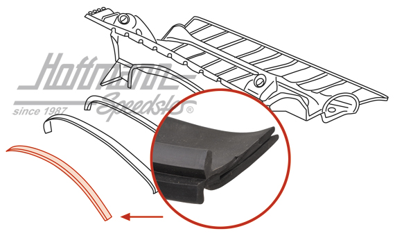 Guarnizione vano motore, anteriore, 914
                                                           
