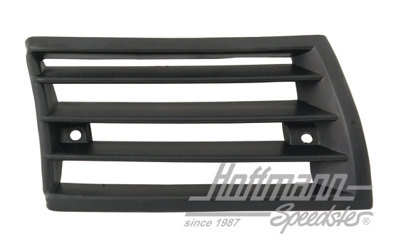 Griglia decorativa del clacson, nera, 911, .69-.73, destra                                          