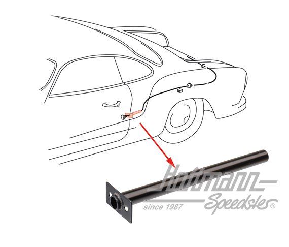 Tubo, trazione cofano posteriore, 66-74 | 141 827 549 | 066-1300-03