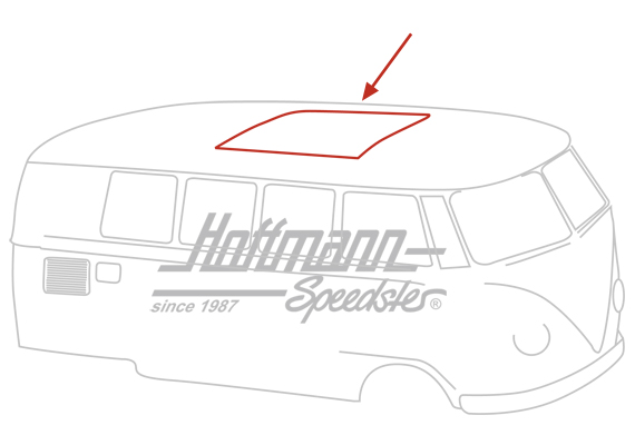 Guarnizione, grigio, apertura sul tetto, WESTFALIA,-7.67                                            