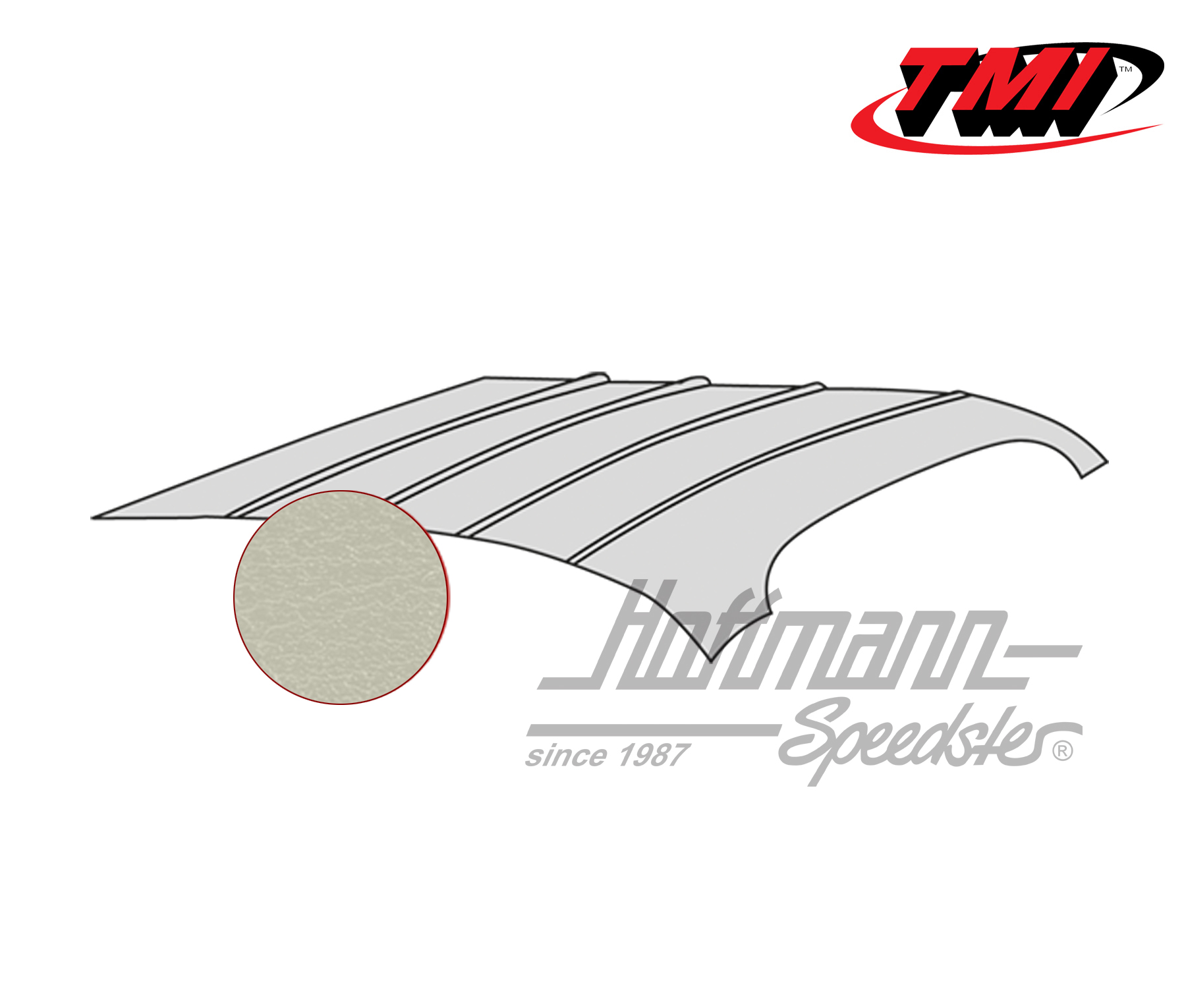 Cielo, Karmann Ghia, -.74, liscio, bianco antico | 20-1510-48 | 066-0100-40