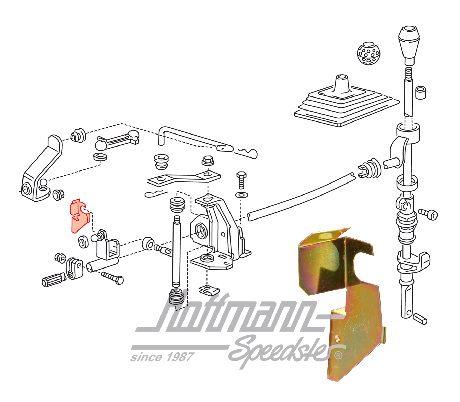 Lamiera di protezione termica,, aste del cambio, 1.6-1.8 | 191 711 081 | 207-2110-18