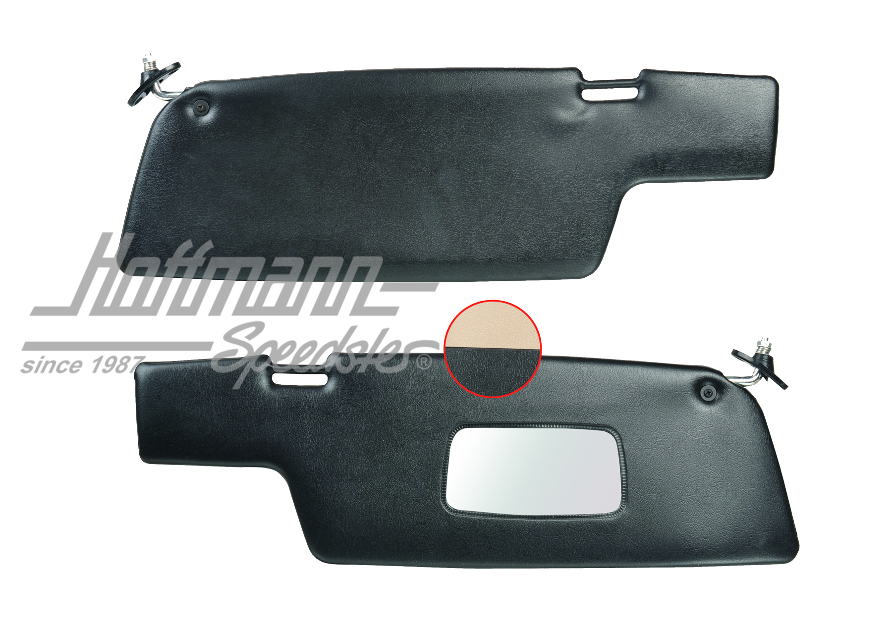 Visiera parasole, 69-77, crema/nero | 911 731 031 02 | 580-0204-10