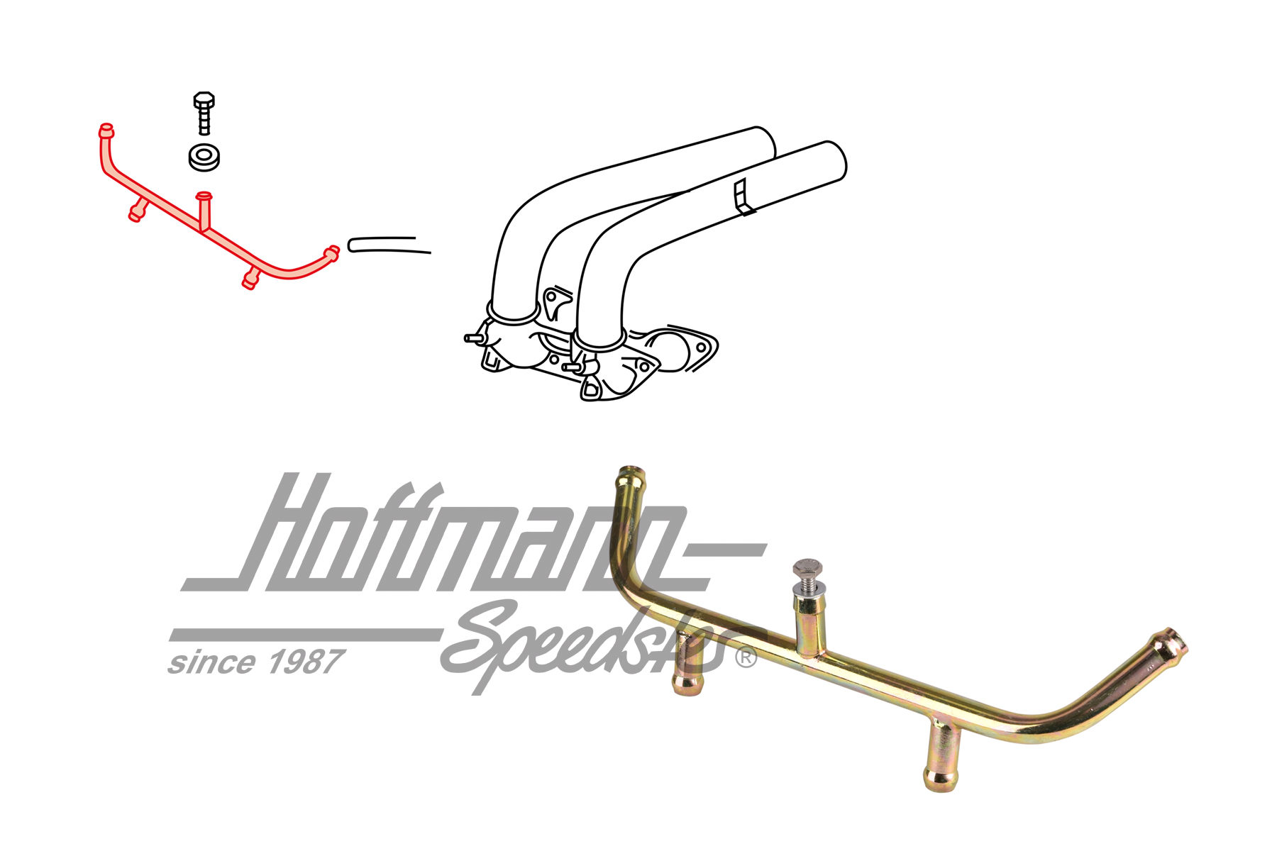 Distributore, ugello di iniezione, 914/Tipo 4, sinistro | 022 133 315 B | 600-1220-01