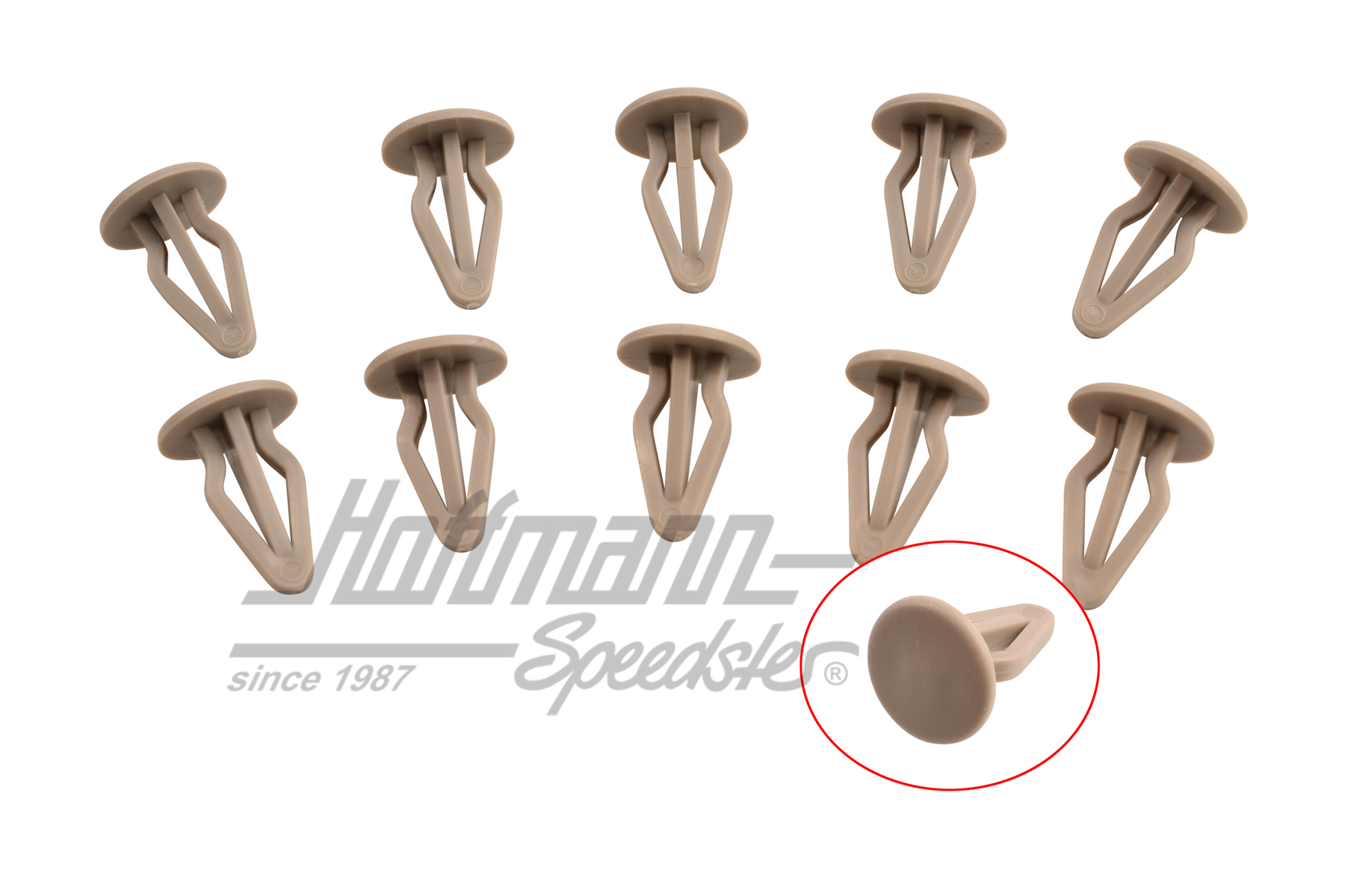 Clip, rivestimento laterale / posteriore, grigio pietra | 801 867 299 | 180-1912-13