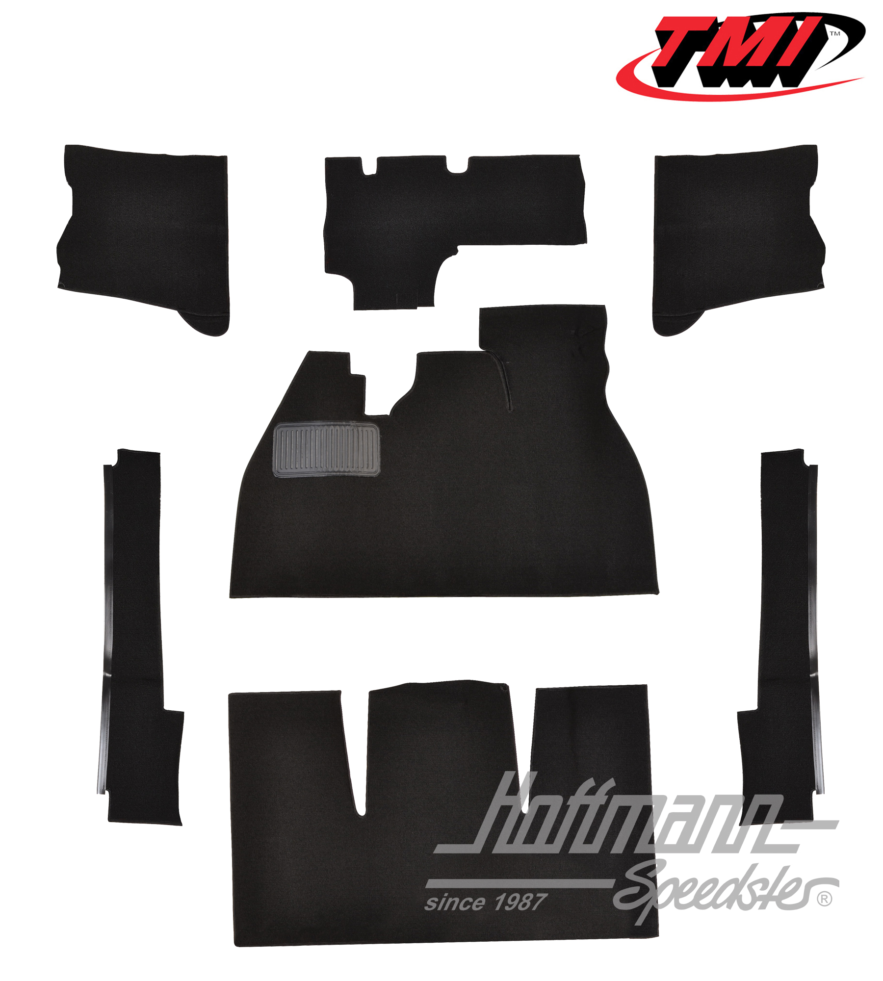 Set tappeti, Berlina, nero, 8.68-7.72 | 34-F1108-301 | 020-5302