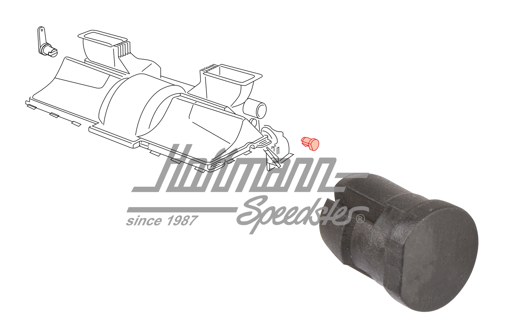 Supporto, sportello sbrinatore, Furgone T3 | 251 259 155 C | 320-3836-10