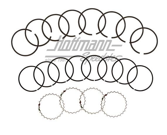 Anelli del pistone 77 mm, 1200/1300, per 4 pistoni | 111 198 157 B | 010-0524-02