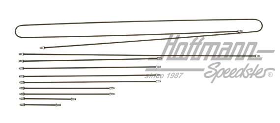 Set tubazione del freno, Furgone T1, freno a circuito doppio | 211 698 005 D | 089-2550-09