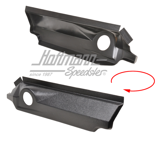 Divisorio del vano piedi, Karmann, 64-74, sinistra | 141 813 105 B | 066-0064-71