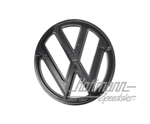 Emblema, anteriore, nero, Golf / Furgone T3, 74-                                                    