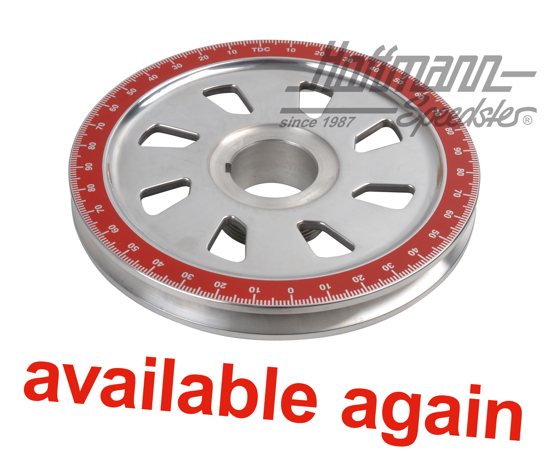 Puleggia, alluminio, Shark-Design, rossa | AC 105 254 B | 010-1130