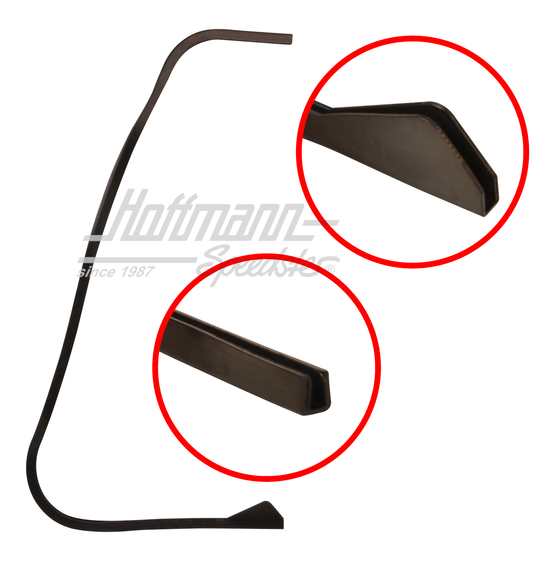 Guarnizione, vetro deflettore / telaio, Furgone T2 | 221 845 295 Passform | 090-6163