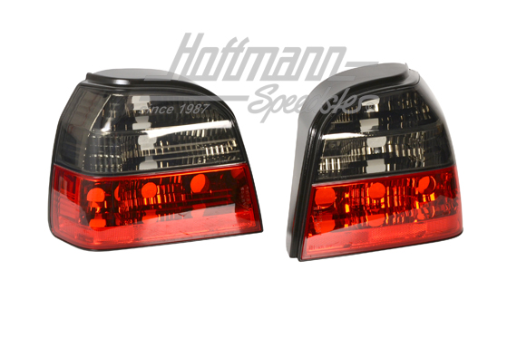 Luci posteriori, Golf 3, nero/rosso/trasparente                                                     