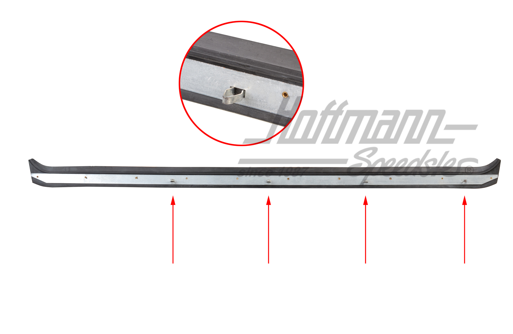 Guarnizione canale di tenuta portiera, esterna, 52-64, lunga, sinistra | 113 853 321 CC | 020-5243-11