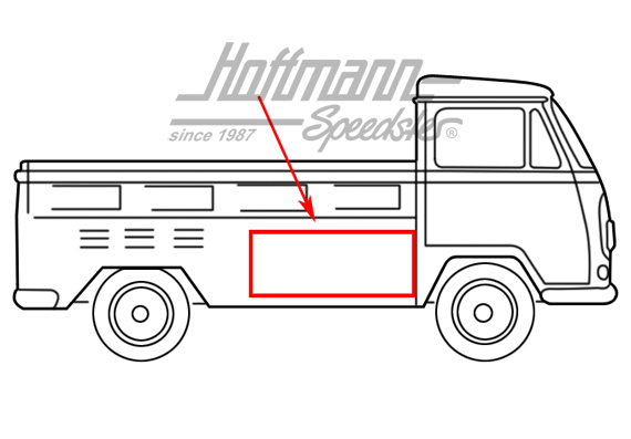 Guarnizione spazzio di stoccagio, Pianale, 10.52-7.79 | 261 829 571 | 089-0400