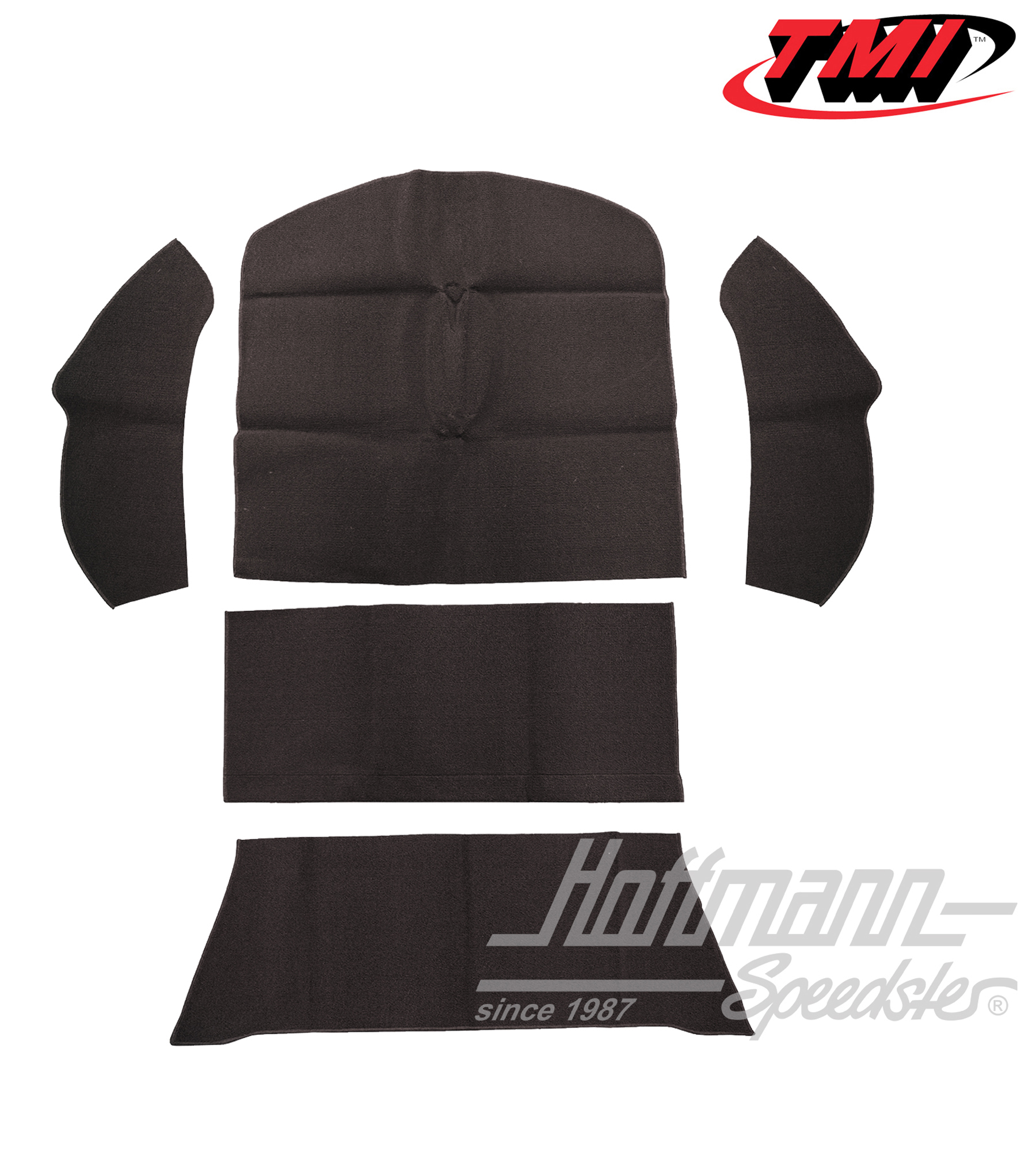 Set tappeti, bagagliaio, Berlina, nero, 8.72- | 34-R1103-301 | 020-5342