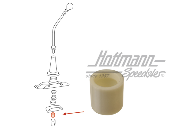 Cuscinetto sferico, leva del cambio, disotto, 356/911 | 911 424 139 00 | 510-3300