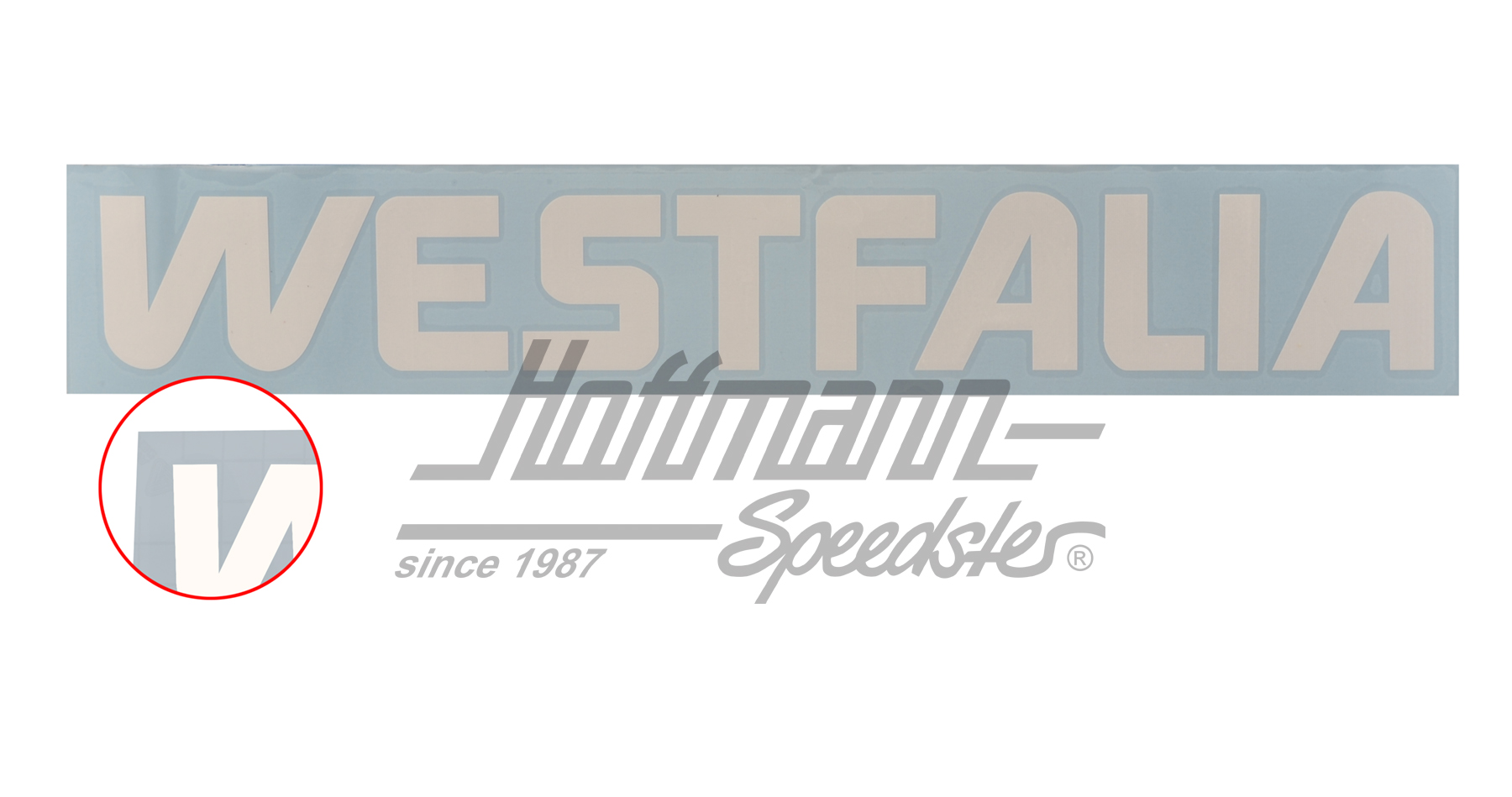 Adesivo, Westfalia, Furgone T3, bianco | 255 070 732 W | 370-3854-63