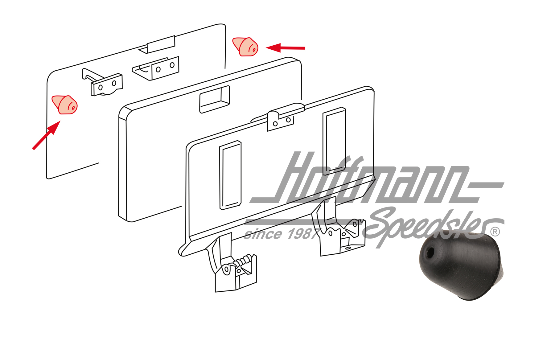 Tappo, aletta di servizio, Furgone T3, 5.79-7.92 | N  902 393 01 | 350-6060