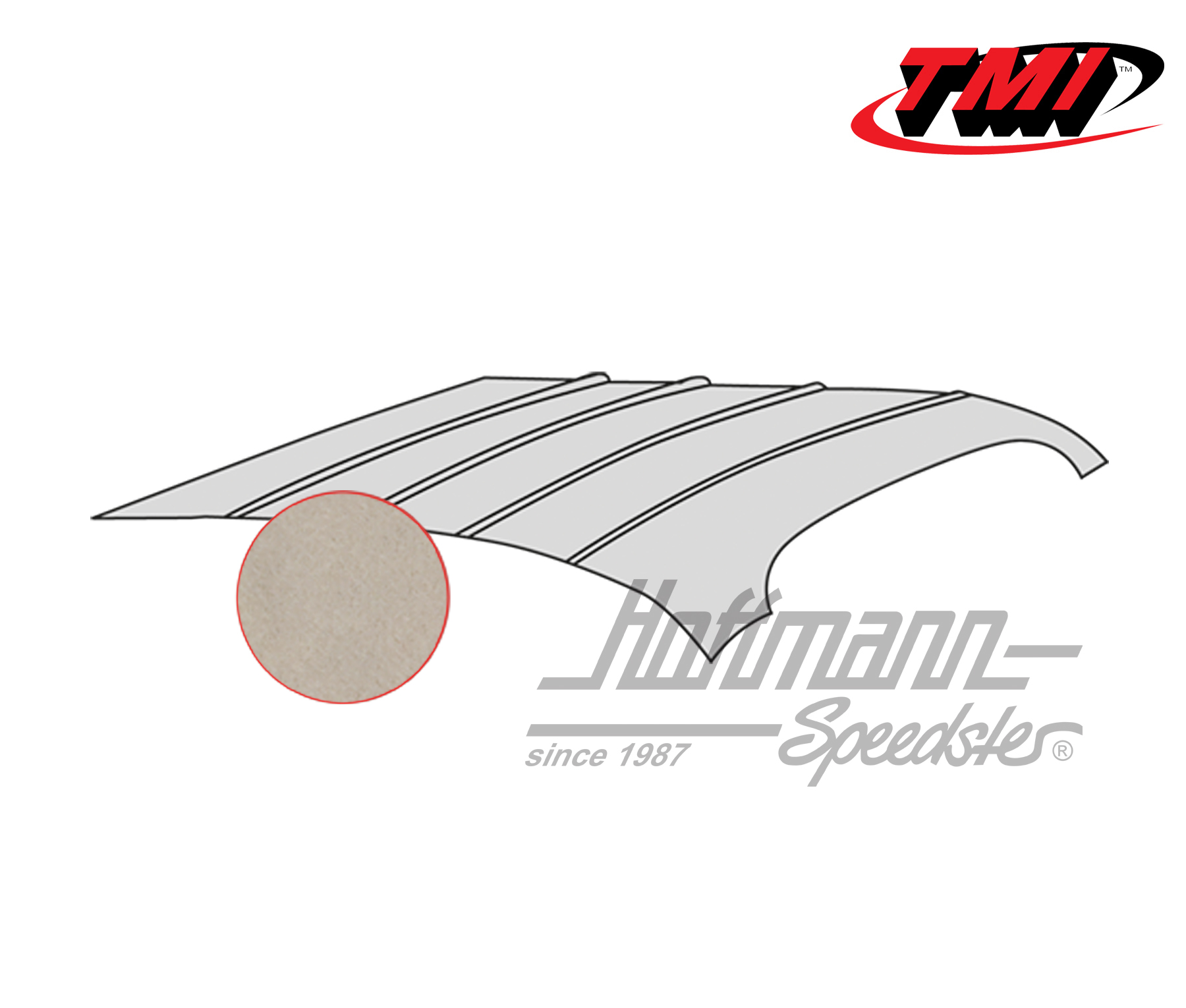 Cielo, Karmann Ghia, -.74, mohair, colore avorio | 20-1510-77 | 066-0100-70