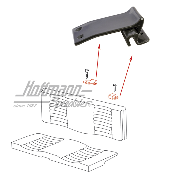 Set di fissaggio, schienale sedile posteriore, 68- | 143 885 563 + 143 885 589 | 066-1240