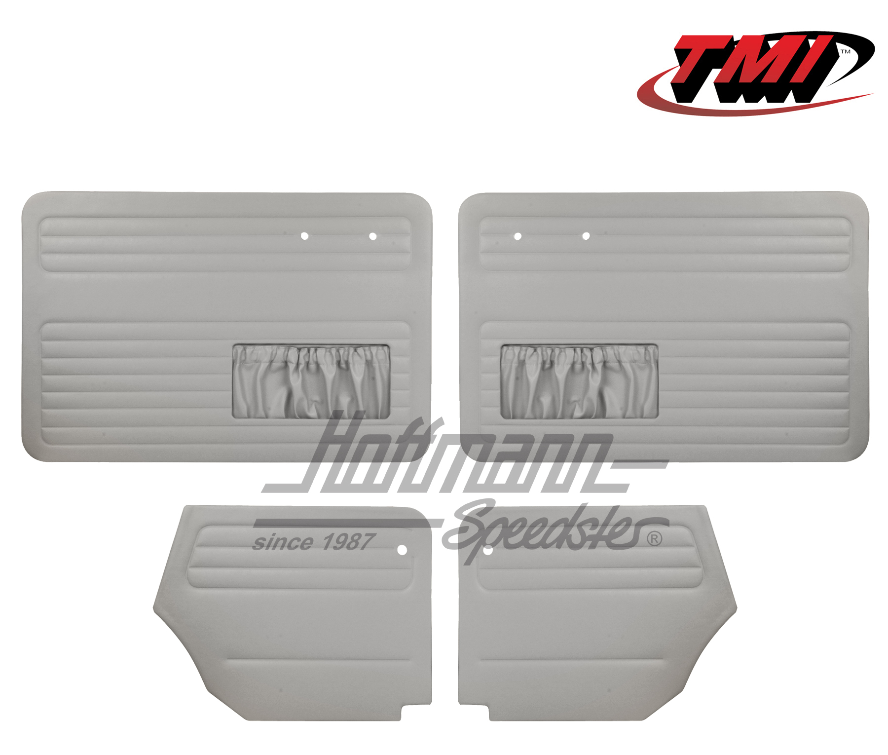 Pannelli per portiera e laterali, Maggiolino Cabriolet, 64-66, grigio | 10-1328-16 | 055-7563