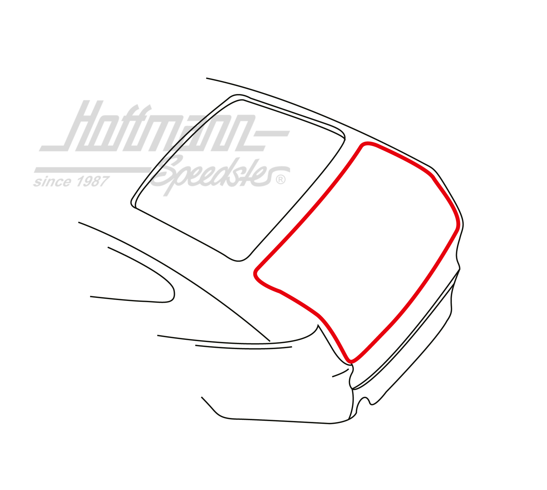 Guarnizione, portellone posteriore, Tipo 3, Hatchback | 311 827 705 A | 069-8074