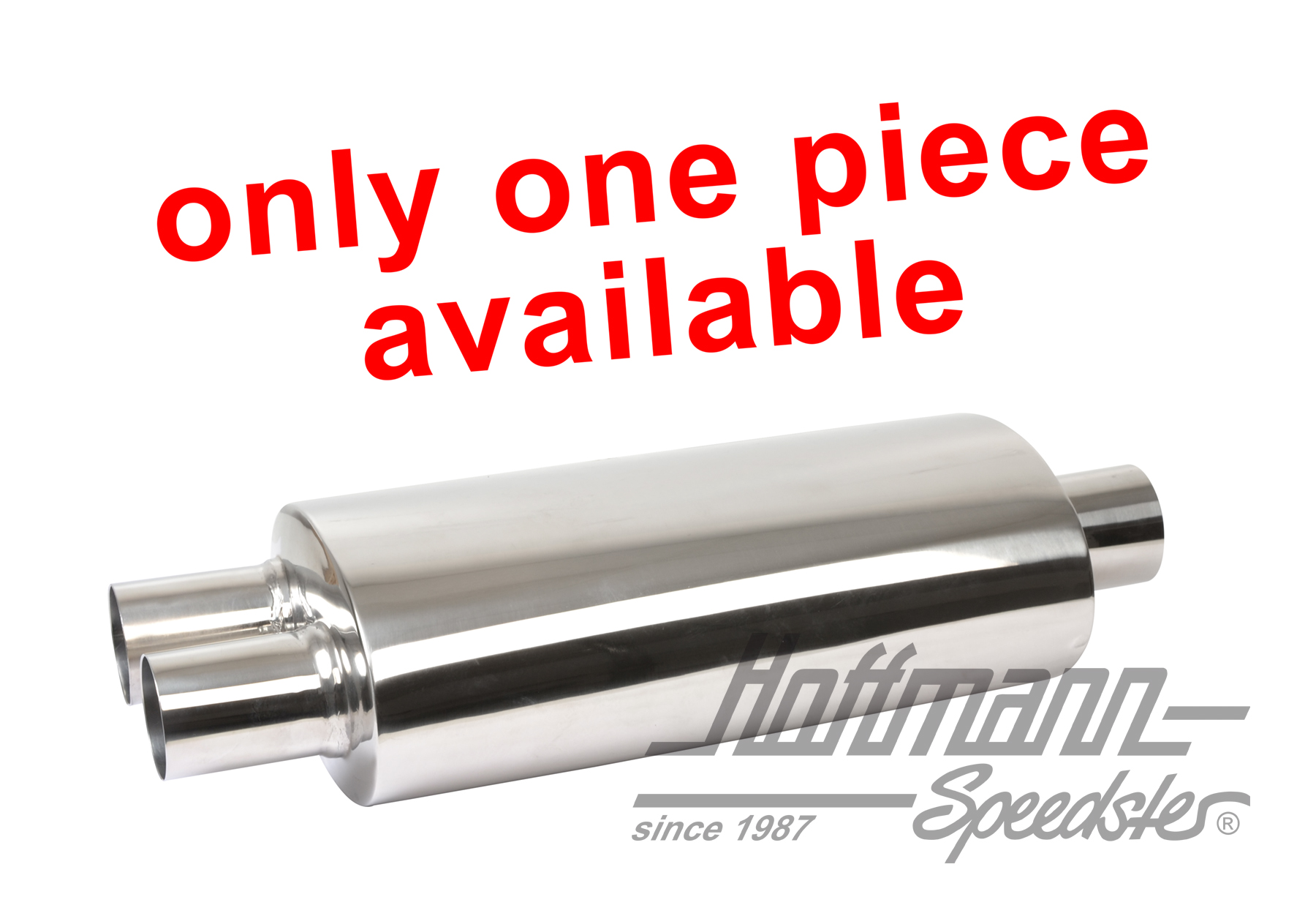 Silenziatore finale di scarico in acciaio inossidabile, senza TÜV (revisione), Golf 2 | TU 251 401 | 120-6531