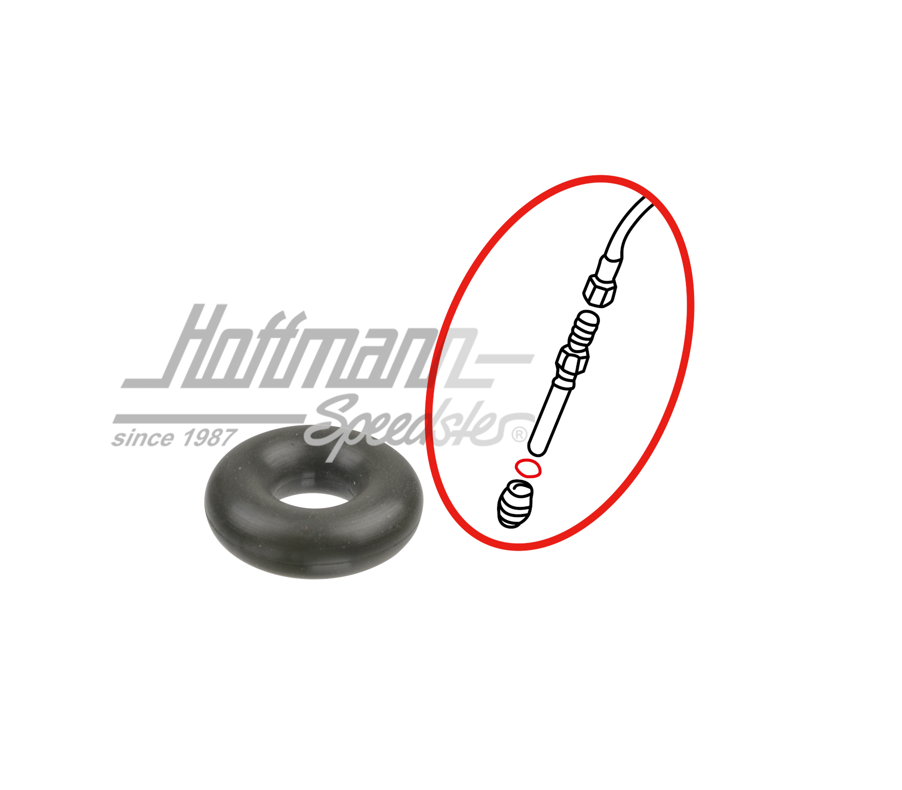 Guarnizione, bocchetta di iniezione, parte superiore, 6.67-7.93 | 034 133 557 E | 110-3252-28