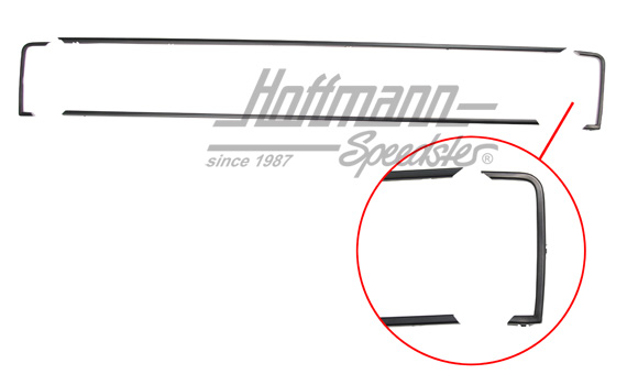Set di modanature, griglia di serie, nero | 171 898 677 schwarz | 180-1164