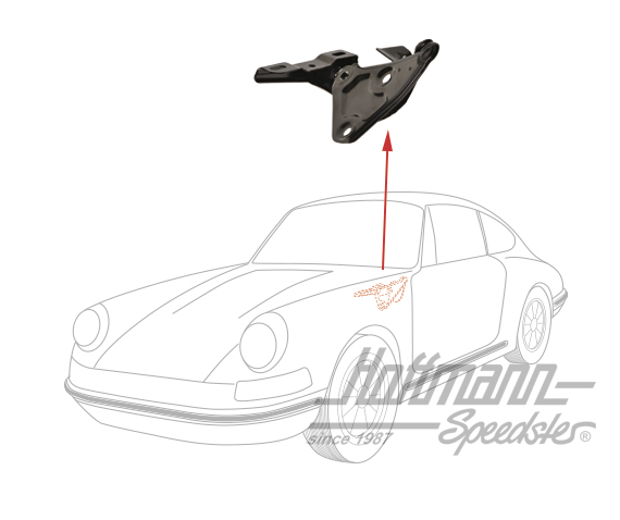 Cerniera cofano, anteriore, 65-98, sinistra                                                         