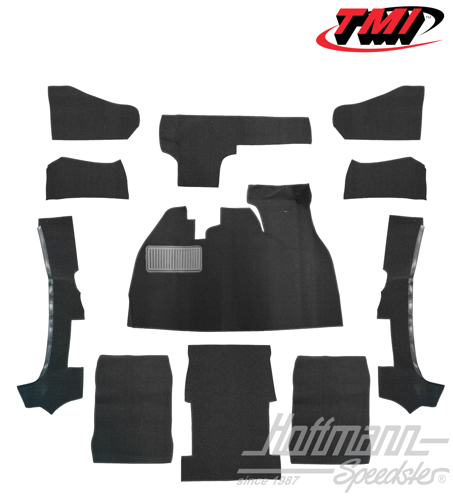 Set tappeti, Cabriolet, nero, 1303 | 34-F1322-301 | 020-5316