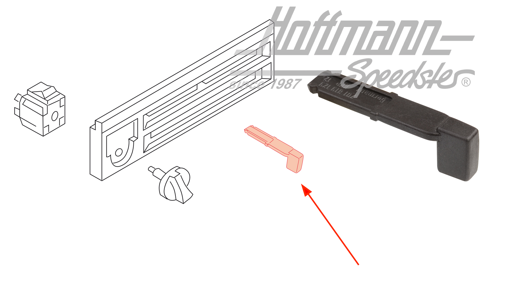 Pulsante, regolatore di riscaldamento,
 Furgone T4, 90-95 | 701 819 129  01C | 408-5620
