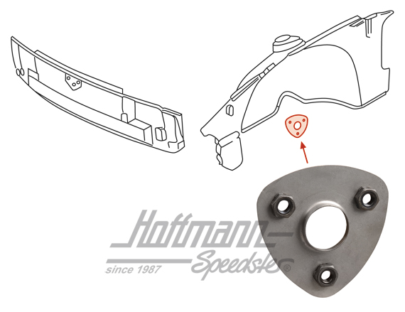 Lamiera di rinforzamento, stabilizzatore | 914 501 162 10 | 600-8000