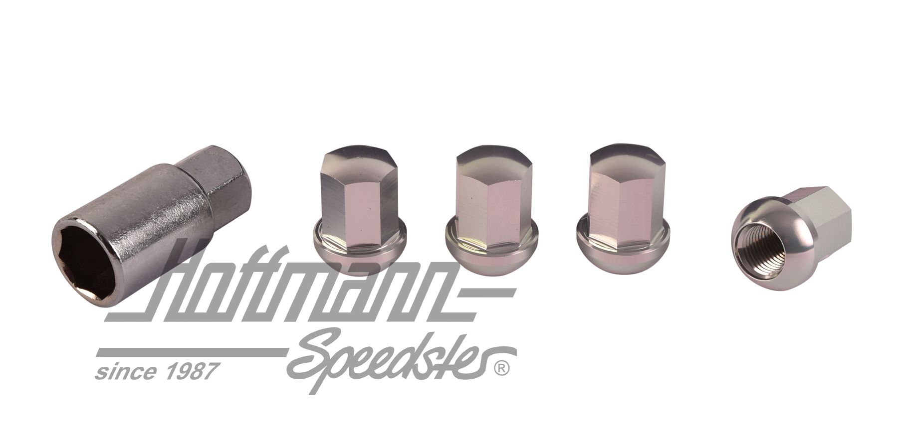Set 4 Dadi Ruota Antifurto M12x1.5 In Acciaio Inox - Conici Chiusi Con Chiave Universale